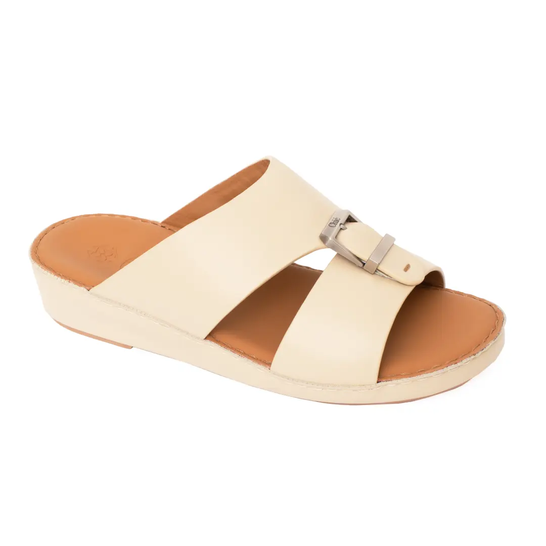 Chic Genuine Leather Arabic Sandal for Men – Slip on Comfort